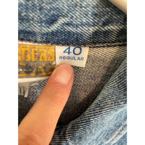 Branders Dickies 80s Denim Jacket 40 Medium RARE good condition Western Country - Picture 2 of 8